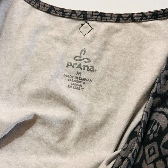 Prana Printed Twisted Front Dress Size Medium - Picture 3 of 7